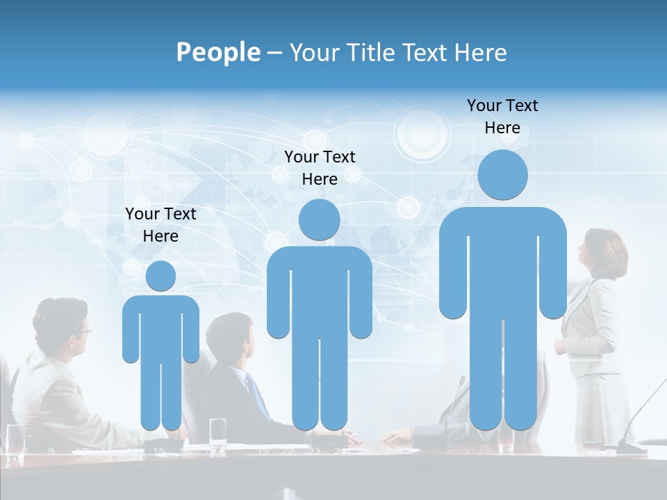 Talking Executives Media PowerPoint Template