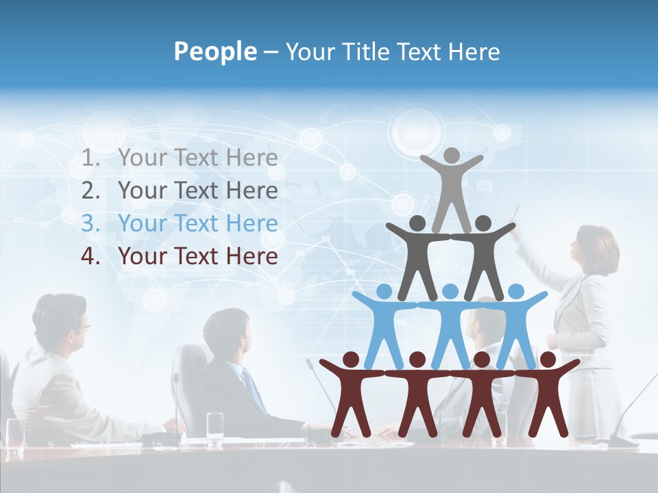 Talking Executives Media PowerPoint Template