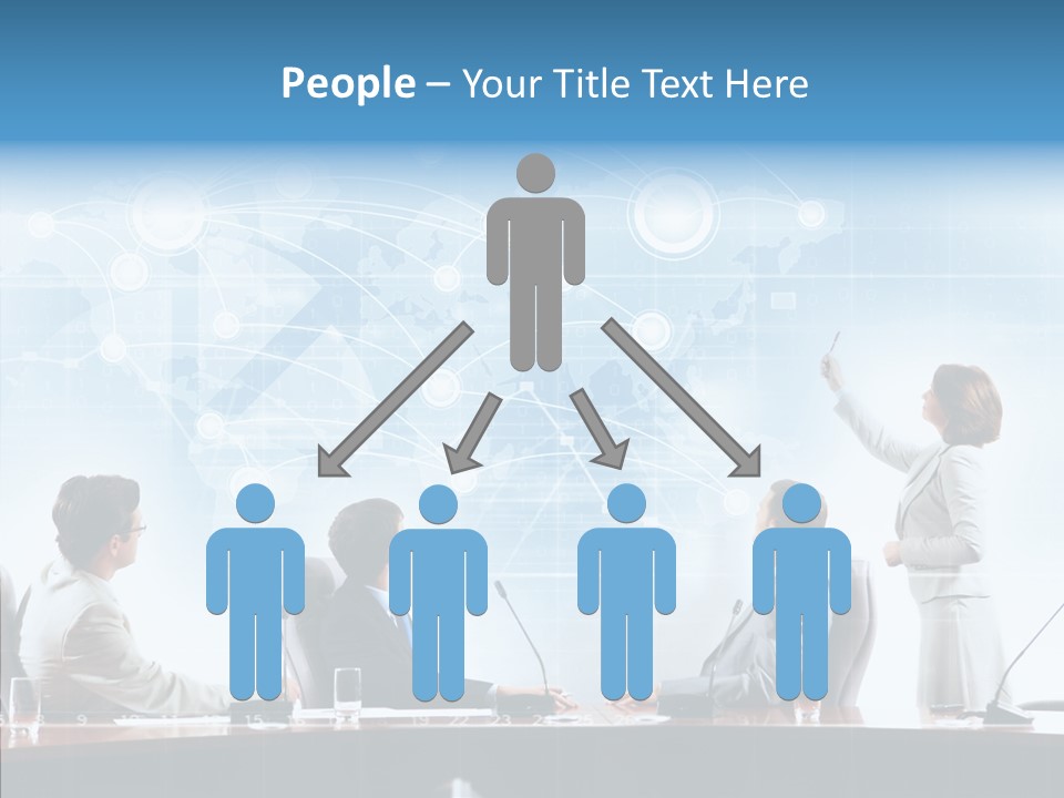 Talking Executives Media PowerPoint Template