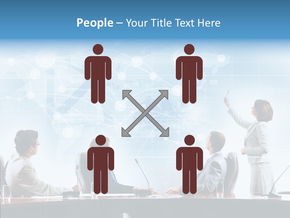 Talking Executives Media PowerPoint Template