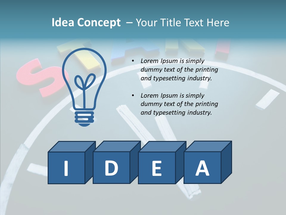 Build Chalkboard Affect PowerPoint Template