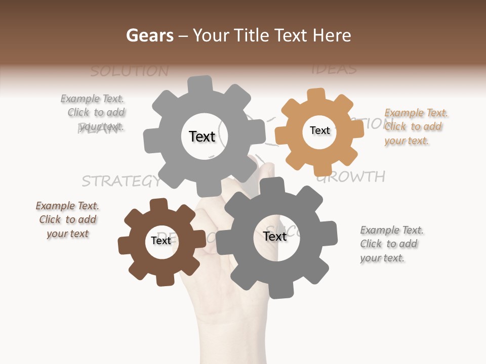 Growth Beginnings Working PowerPoint Template