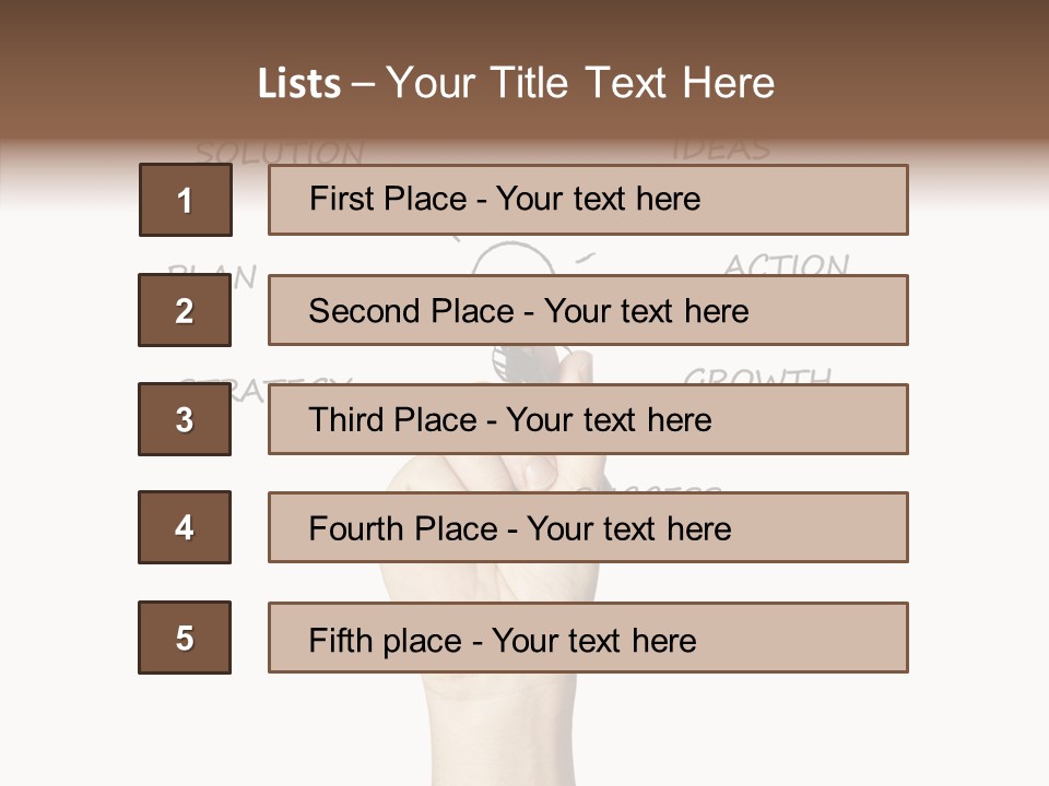 Growth Beginnings Working PowerPoint Template