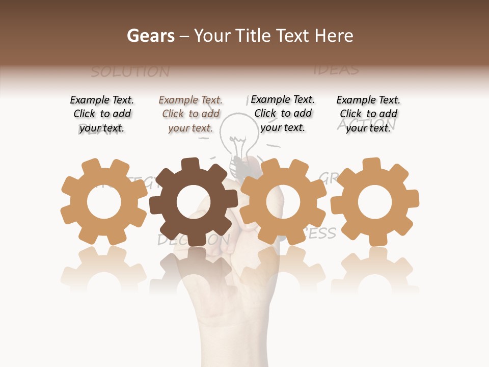 Growth Beginnings Working PowerPoint Template