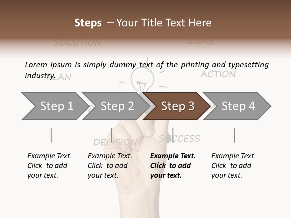 Growth Beginnings Working PowerPoint Template