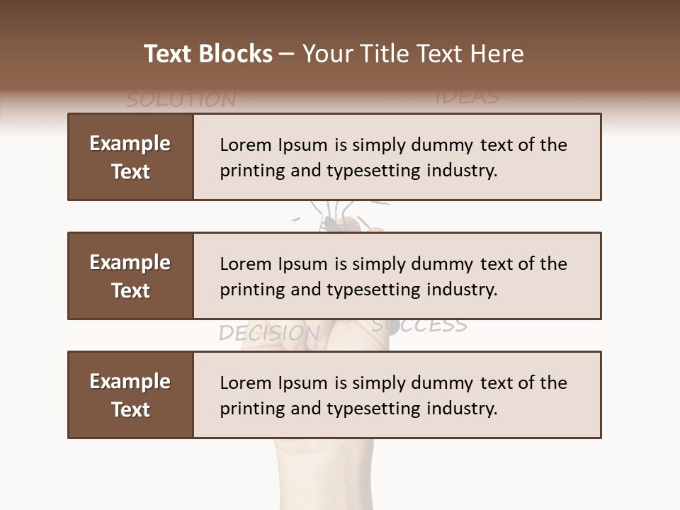 Growth Beginnings Working PowerPoint Template