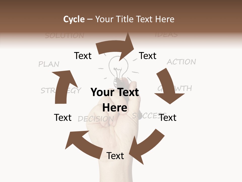 Growth Beginnings Working PowerPoint Template