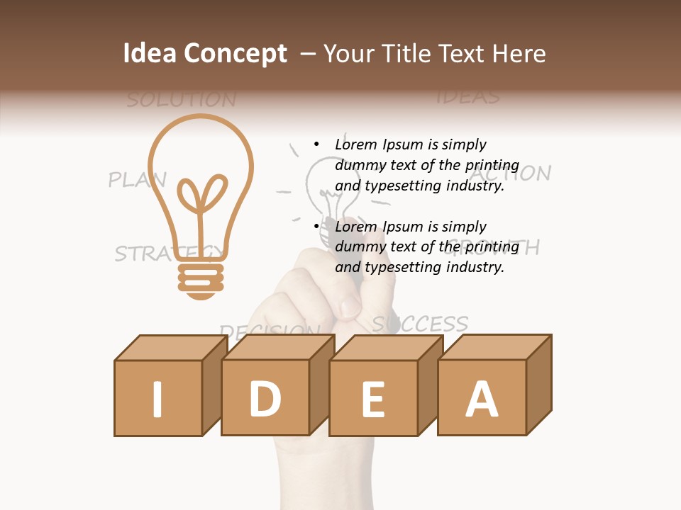 Growth Beginnings Working PowerPoint Template