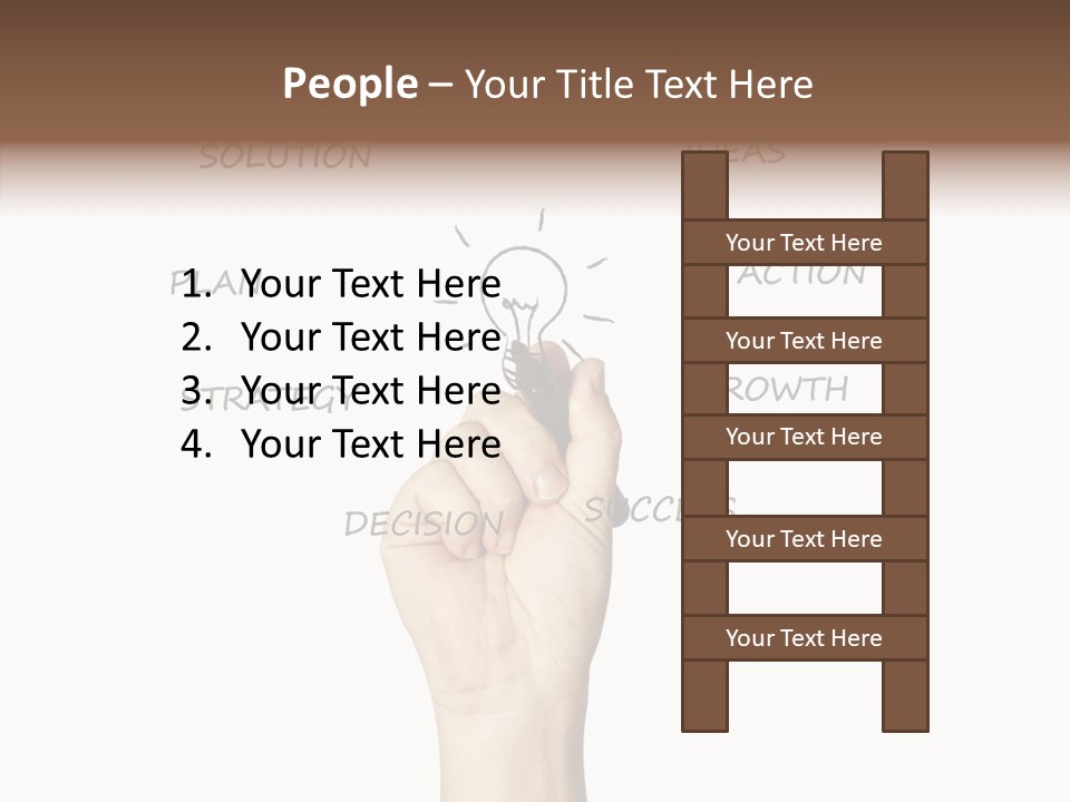 Growth Beginnings Working PowerPoint Template