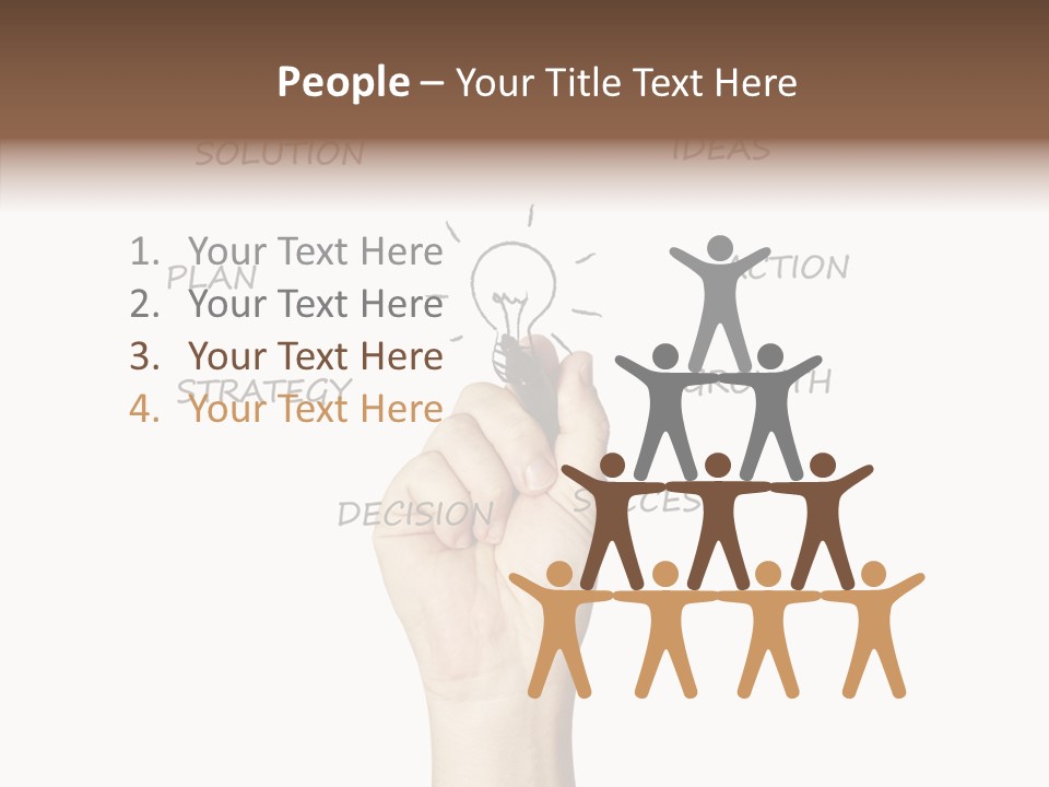 Growth Beginnings Working PowerPoint Template