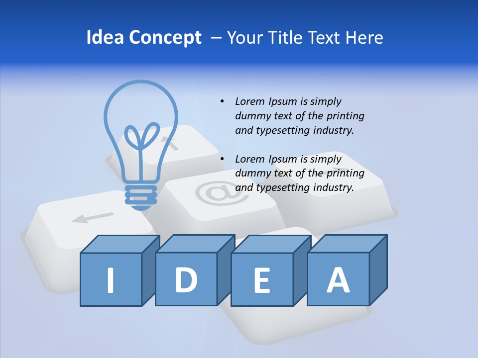Key Hitting Device PowerPoint Template