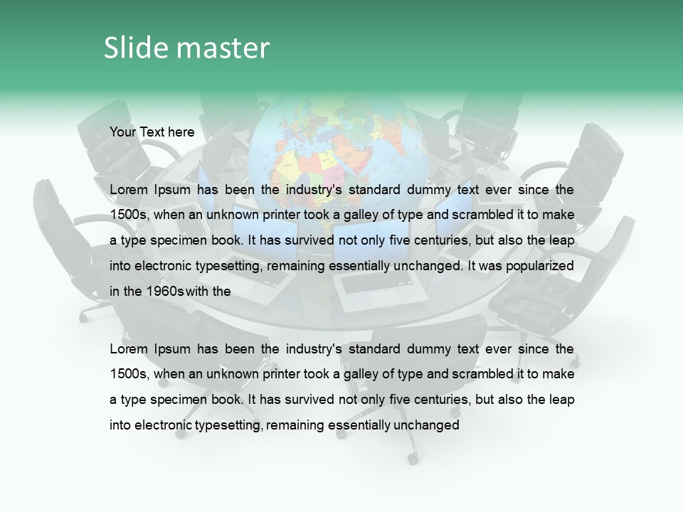 White Discussion Shape PowerPoint Template