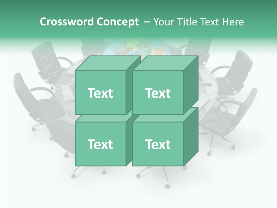 White Discussion Shape PowerPoint Template