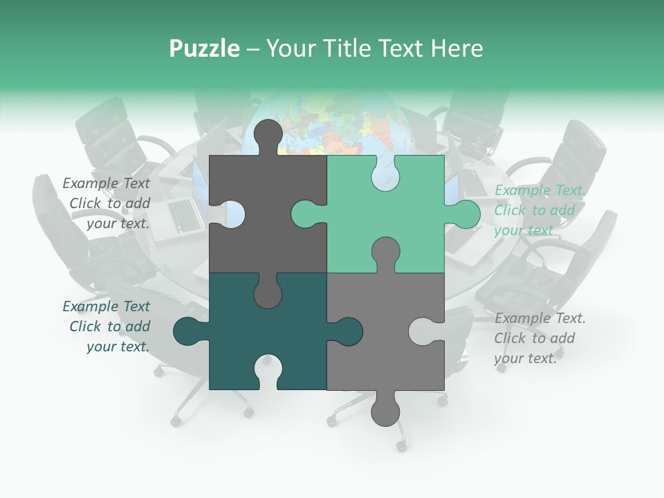 White Discussion Shape PowerPoint Template