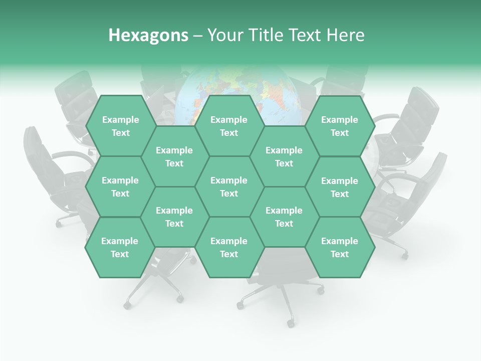 White Discussion Shape PowerPoint Template