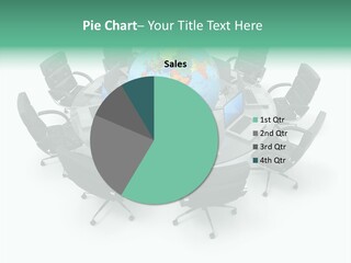 White Discussion Shape PowerPoint Template