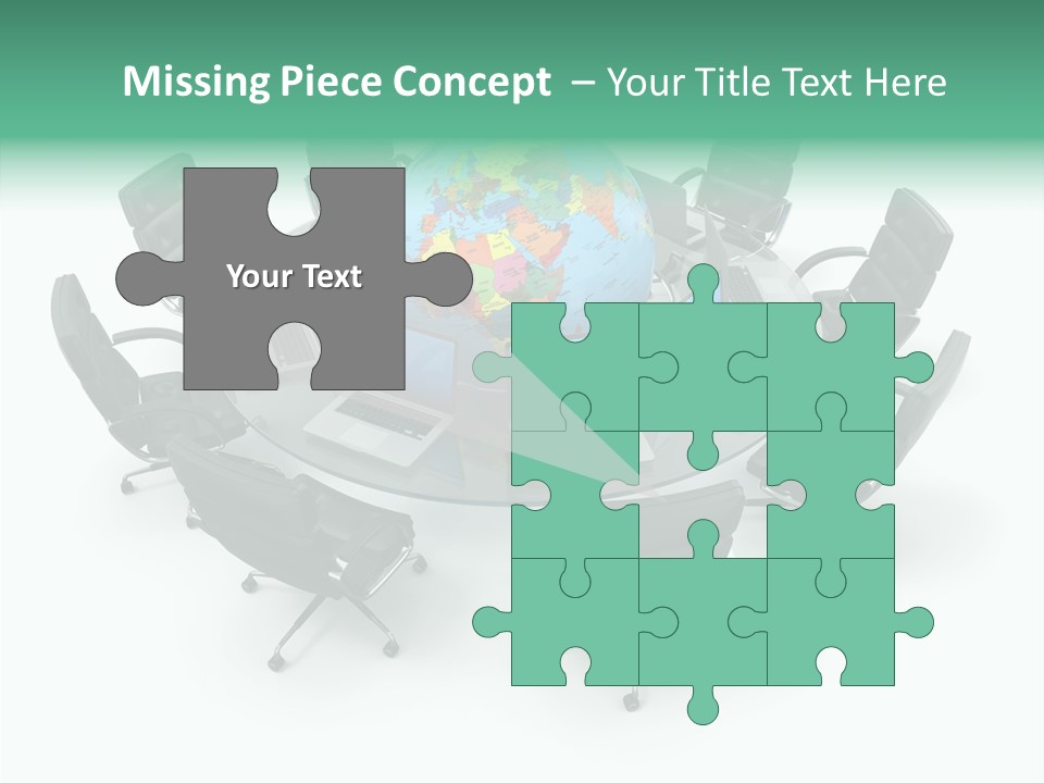 White Discussion Shape PowerPoint Template