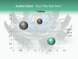 White Discussion Shape PowerPoint Template