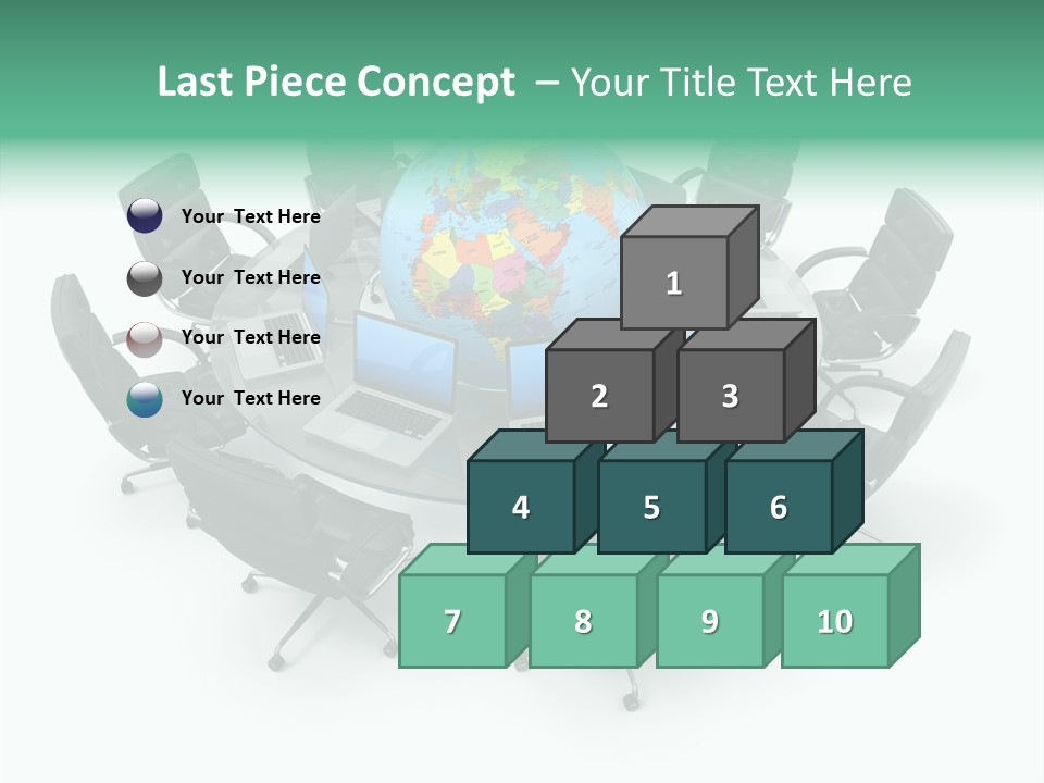 White Discussion Shape PowerPoint Template