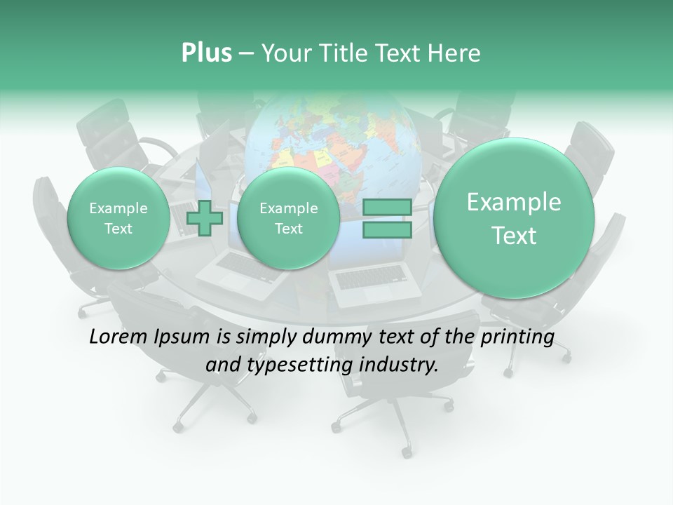 White Discussion Shape PowerPoint Template