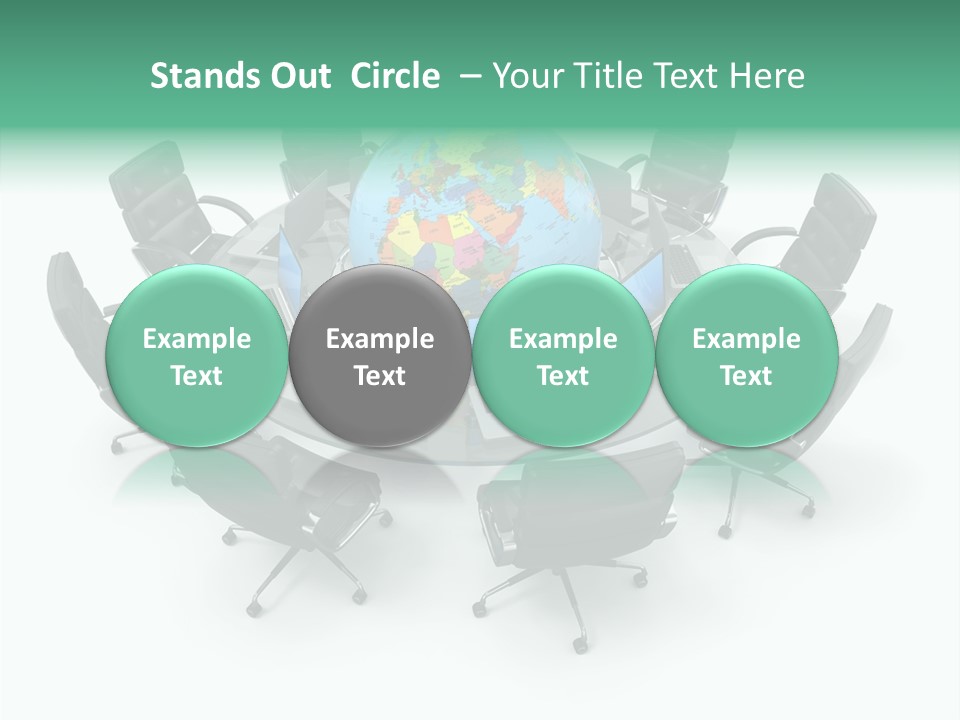 White Discussion Shape PowerPoint Template