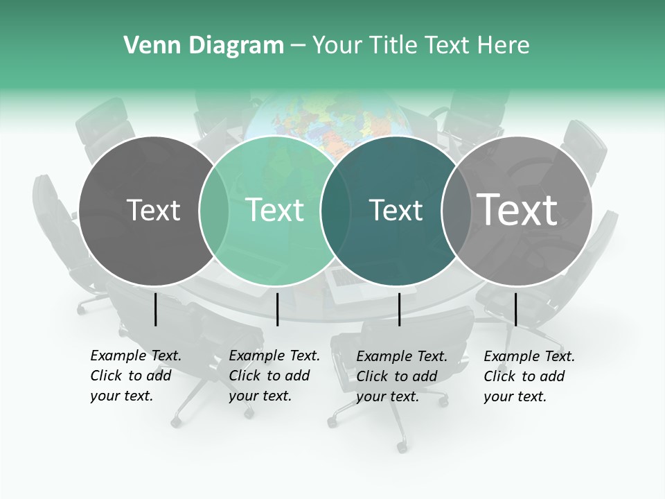 White Discussion Shape PowerPoint Template