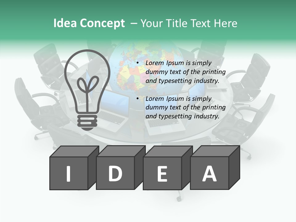 White Discussion Shape PowerPoint Template