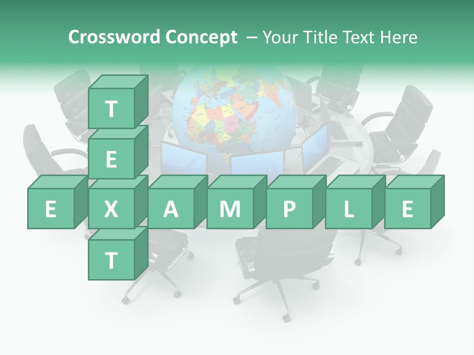 White Discussion Shape PowerPoint Template