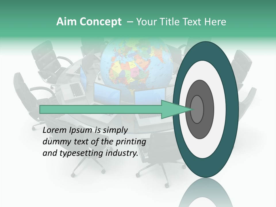 White Discussion Shape PowerPoint Template