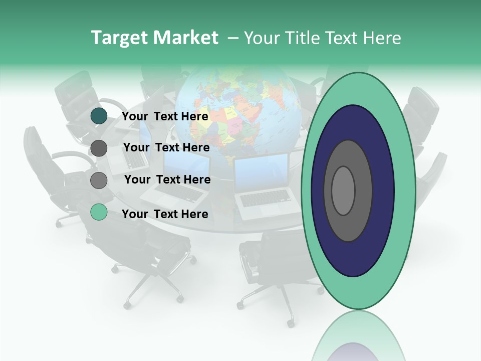 White Discussion Shape PowerPoint Template