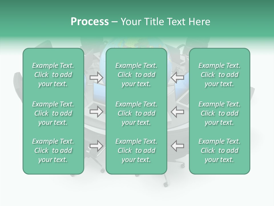 White Discussion Shape PowerPoint Template