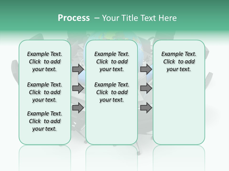 White Discussion Shape PowerPoint Template