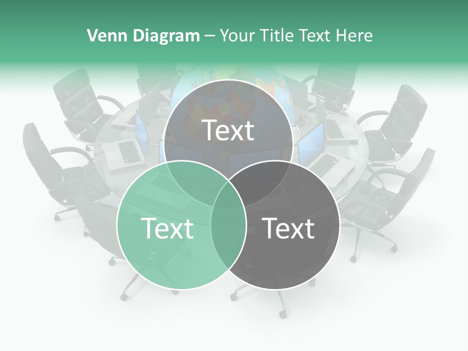White Discussion Shape PowerPoint Template