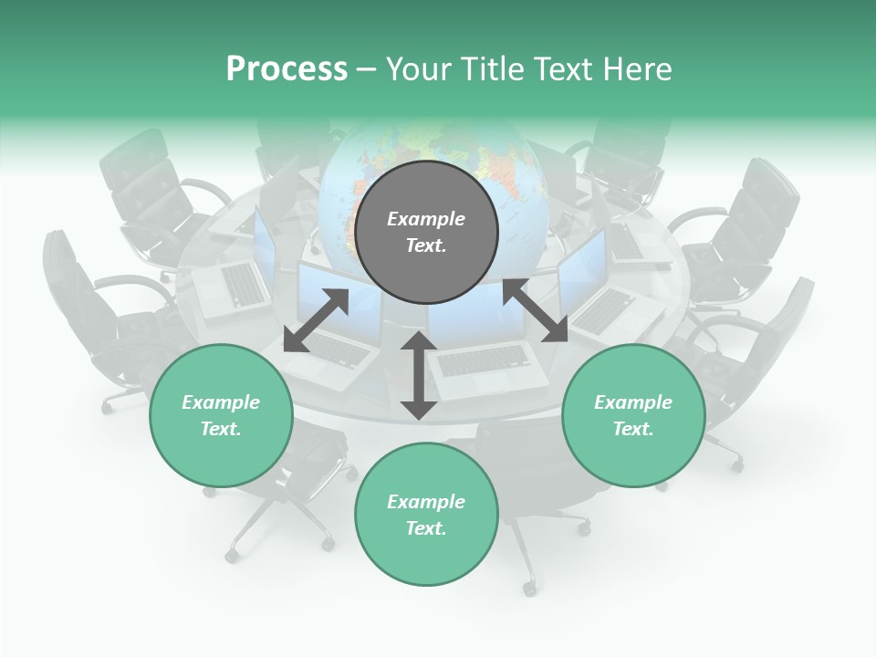 White Discussion Shape PowerPoint Template