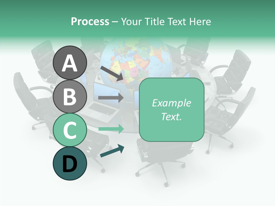 White Discussion Shape PowerPoint Template