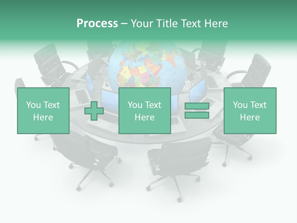 White Discussion Shape PowerPoint Template