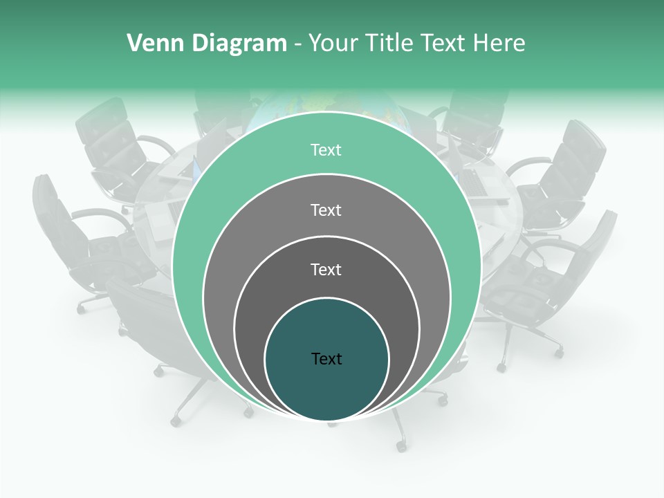 White Discussion Shape PowerPoint Template