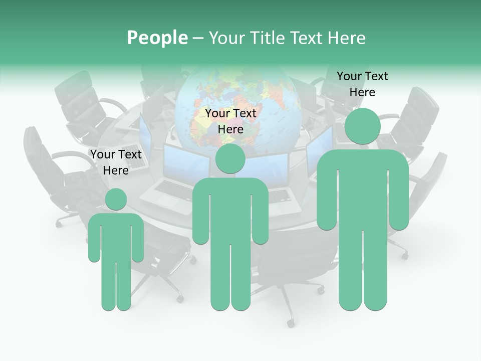 White Discussion Shape PowerPoint Template