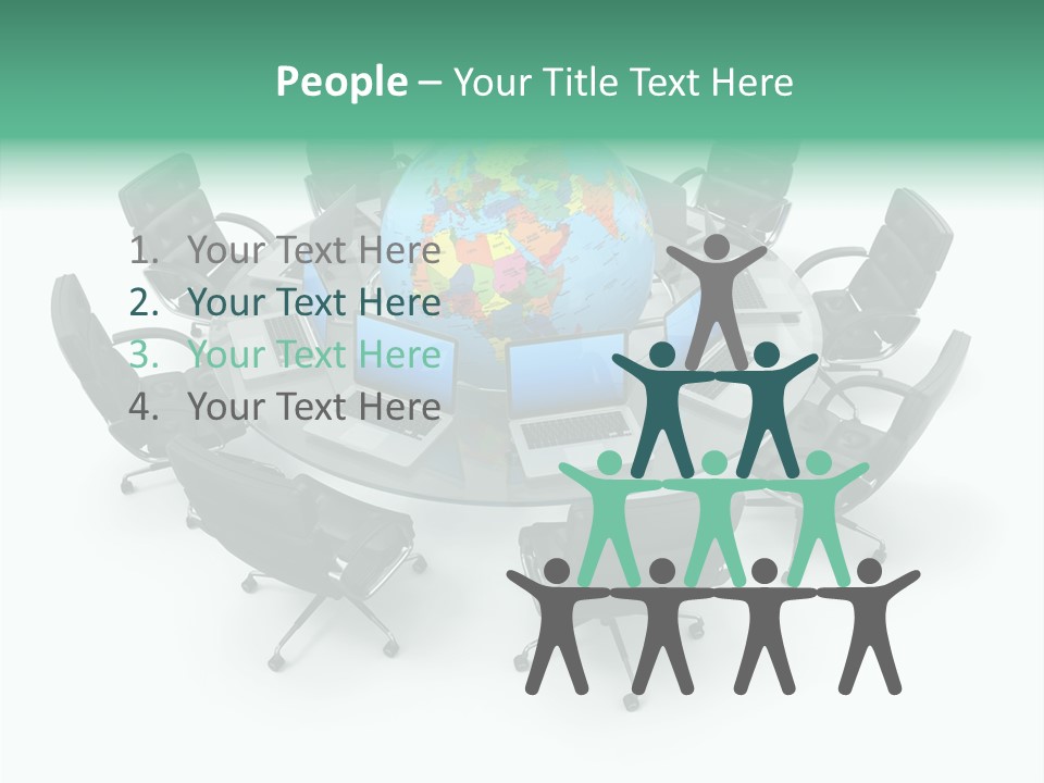 White Discussion Shape PowerPoint Template