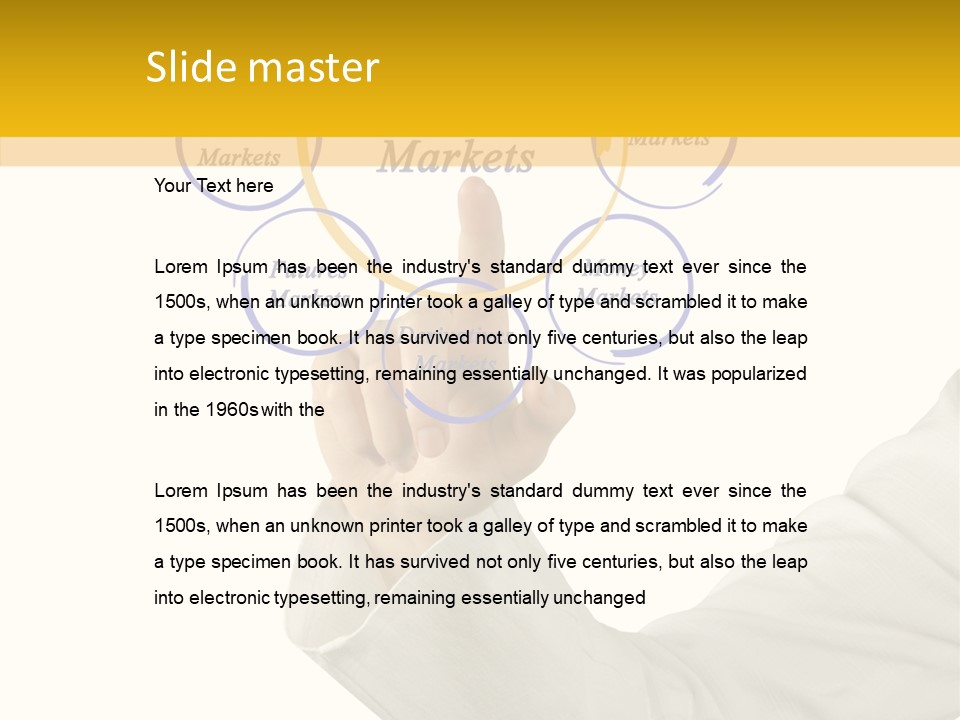 Female Stock Concept PowerPoint Template