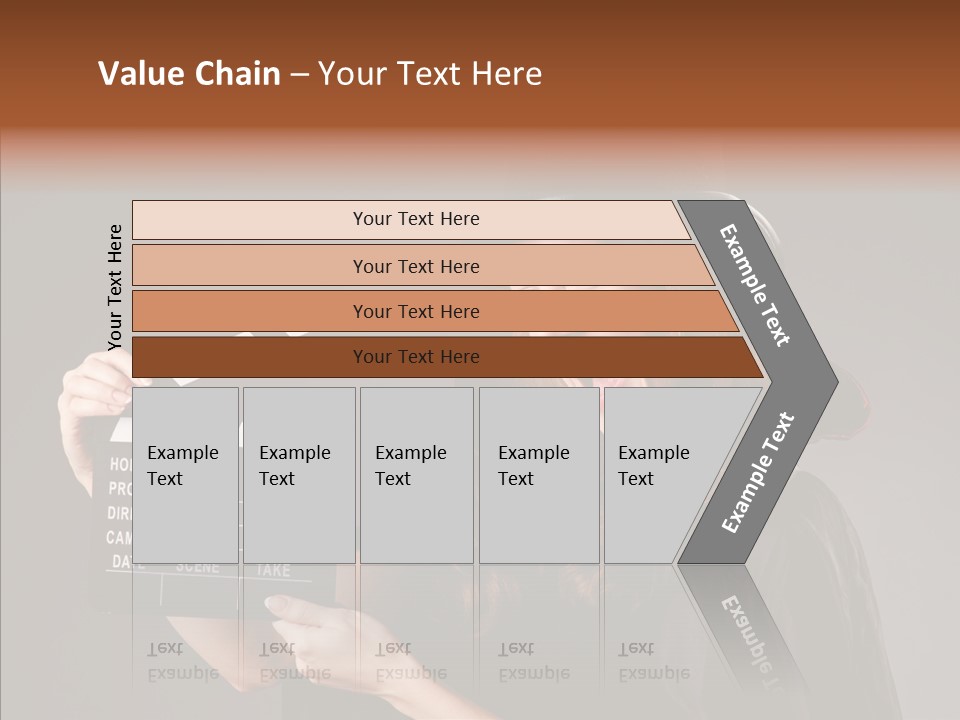Clapper Hollywood Chalkboard PowerPoint Template