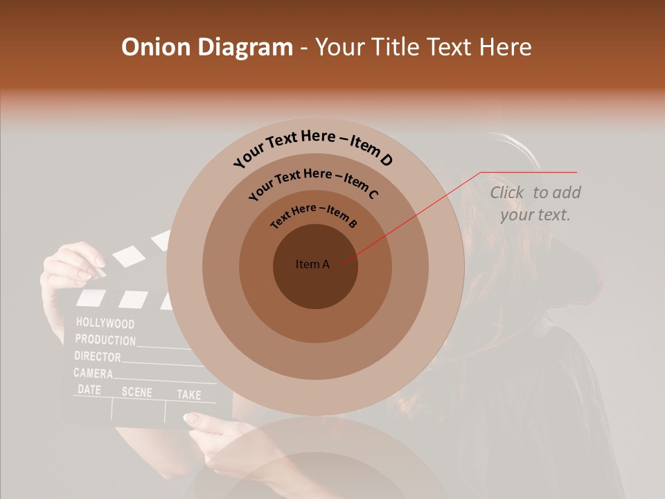 Clapper Hollywood Chalkboard PowerPoint Template