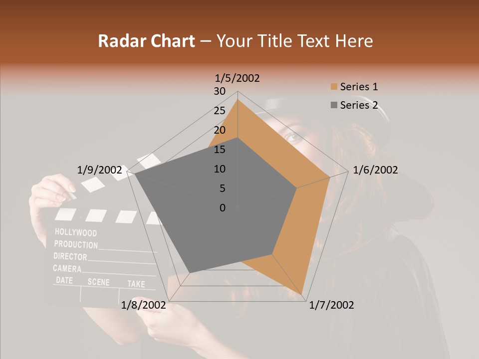 Clapper Hollywood Chalkboard PowerPoint Template