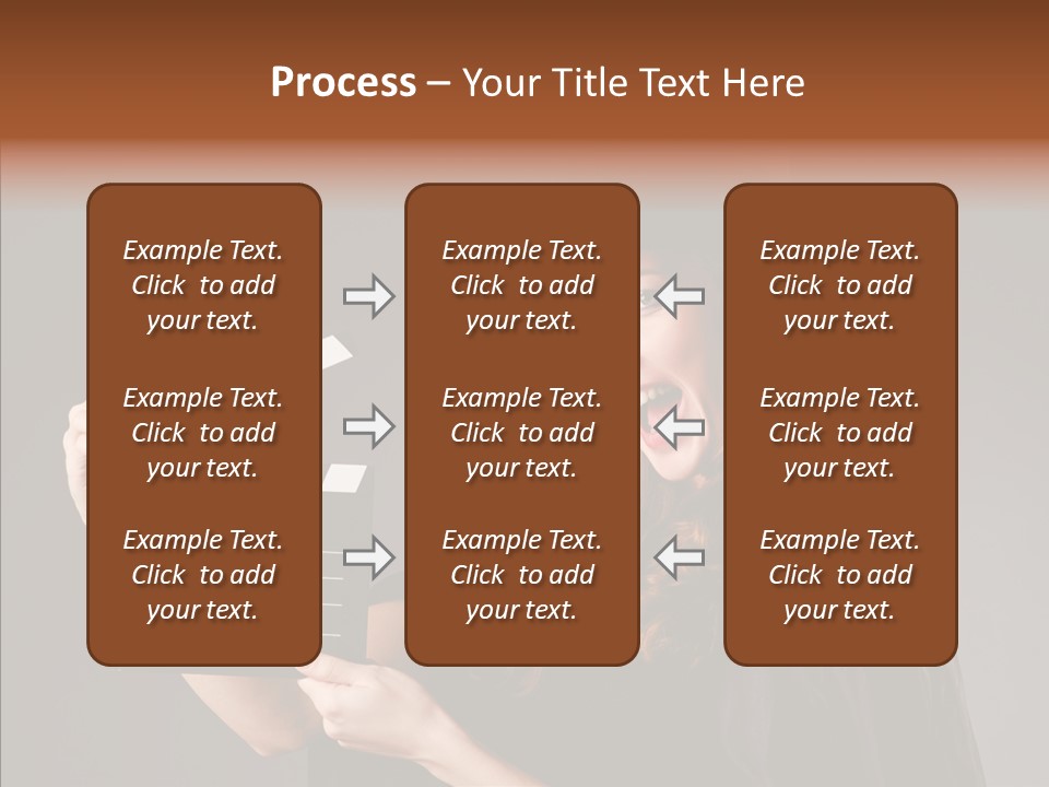 Clapper Hollywood Chalkboard PowerPoint Template