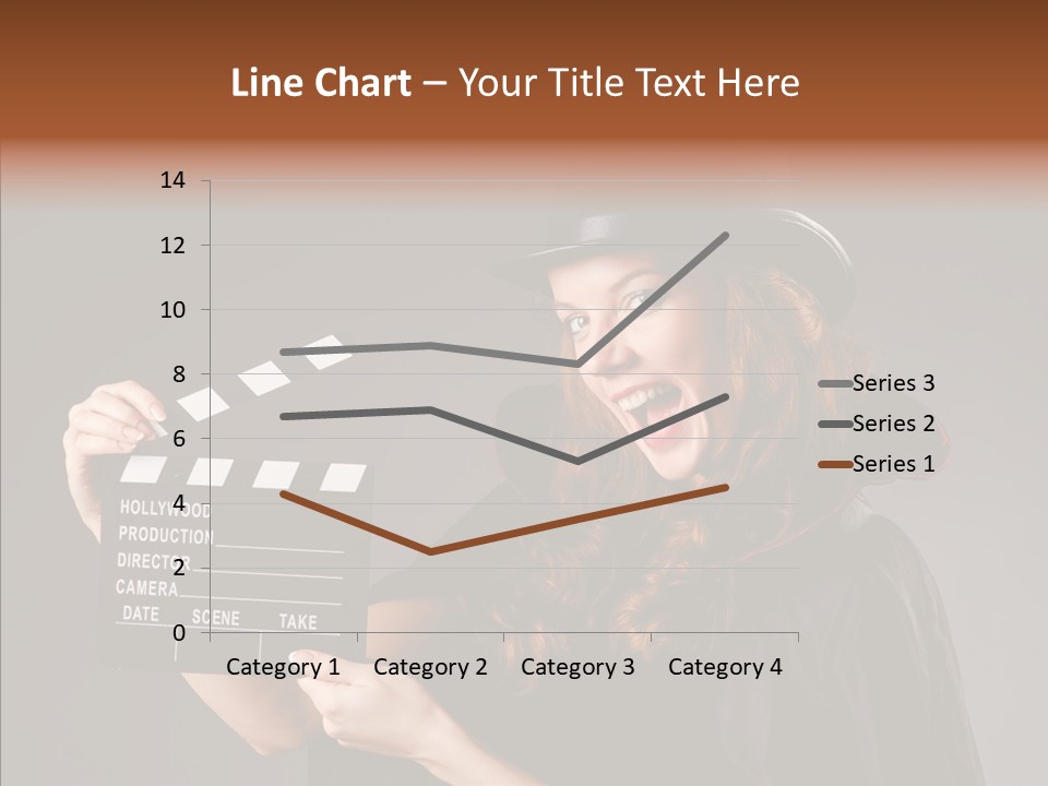 Clapper Hollywood Chalkboard PowerPoint Template