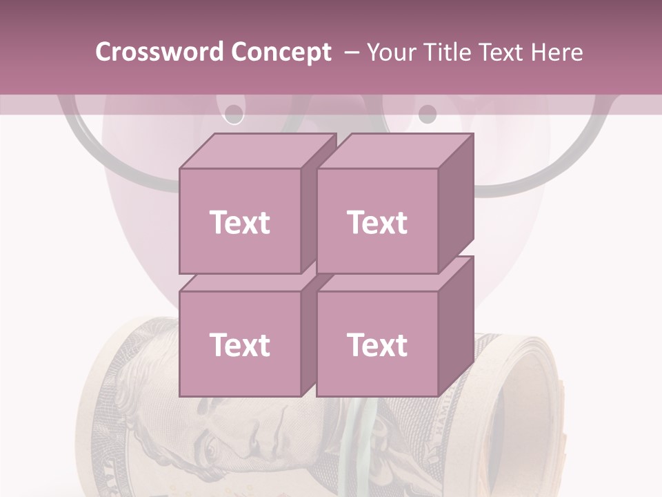 Closeup White Isolated PowerPoint Template