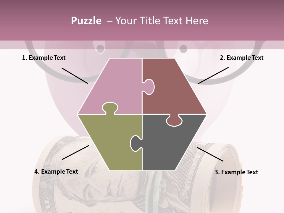 Closeup White Isolated PowerPoint Template