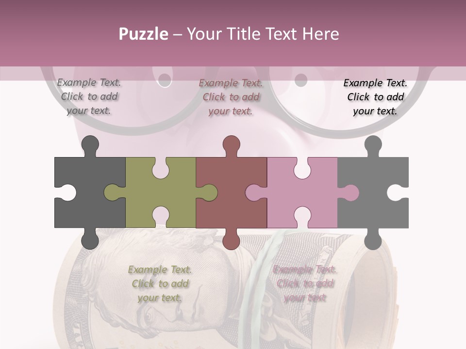 Closeup White Isolated PowerPoint Template