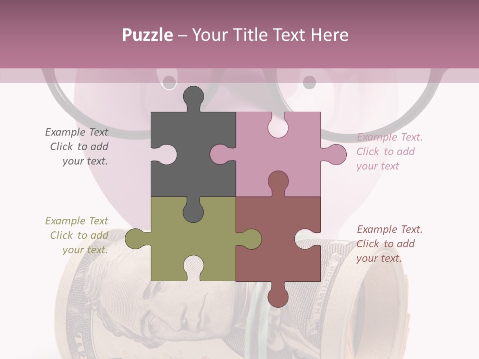 Closeup White Isolated PowerPoint Template