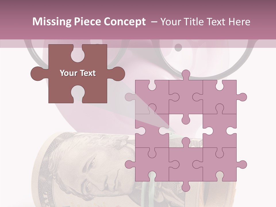 Closeup White Isolated PowerPoint Template